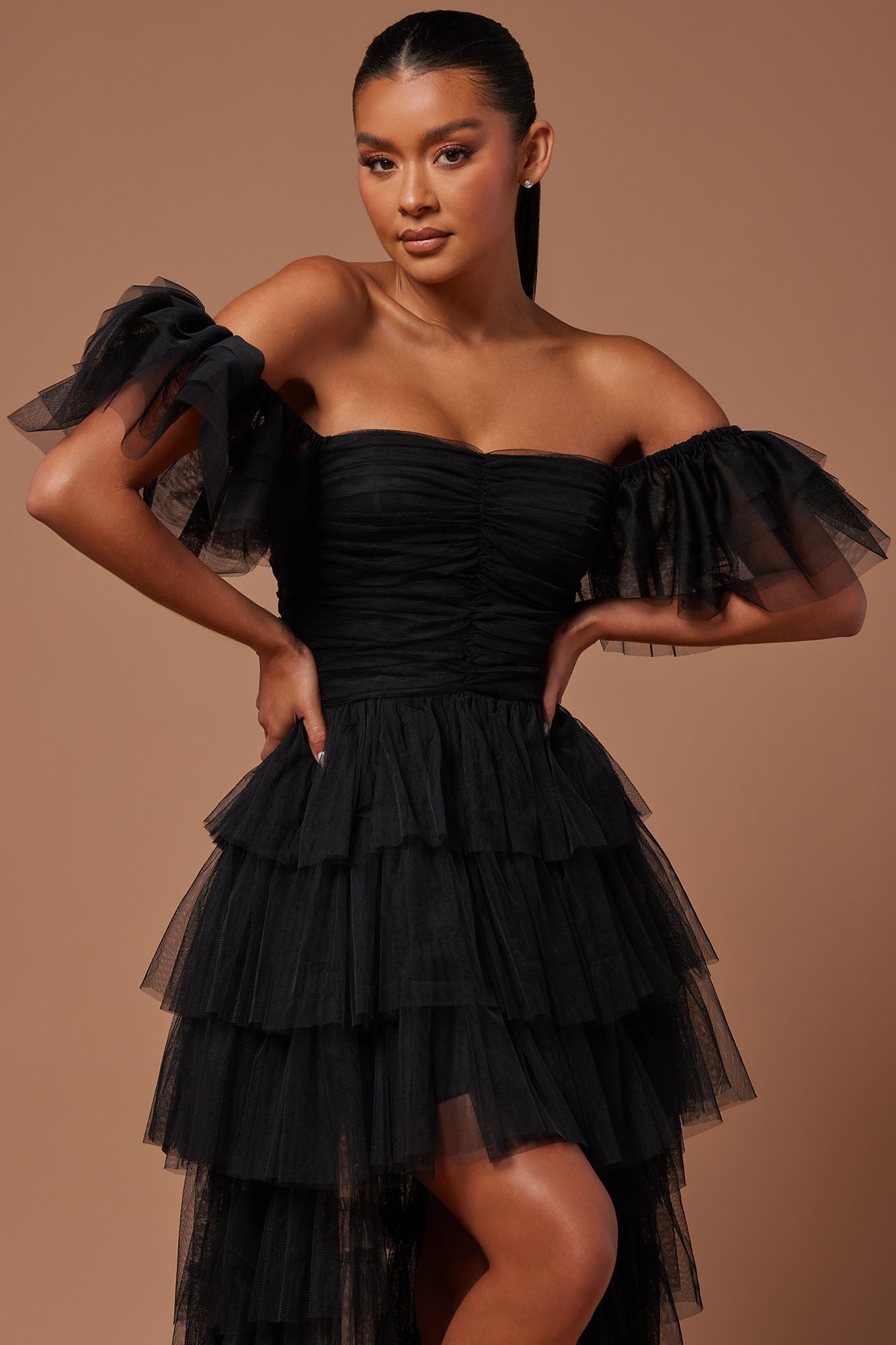 Mariah Off Shoulder Maxi - Black