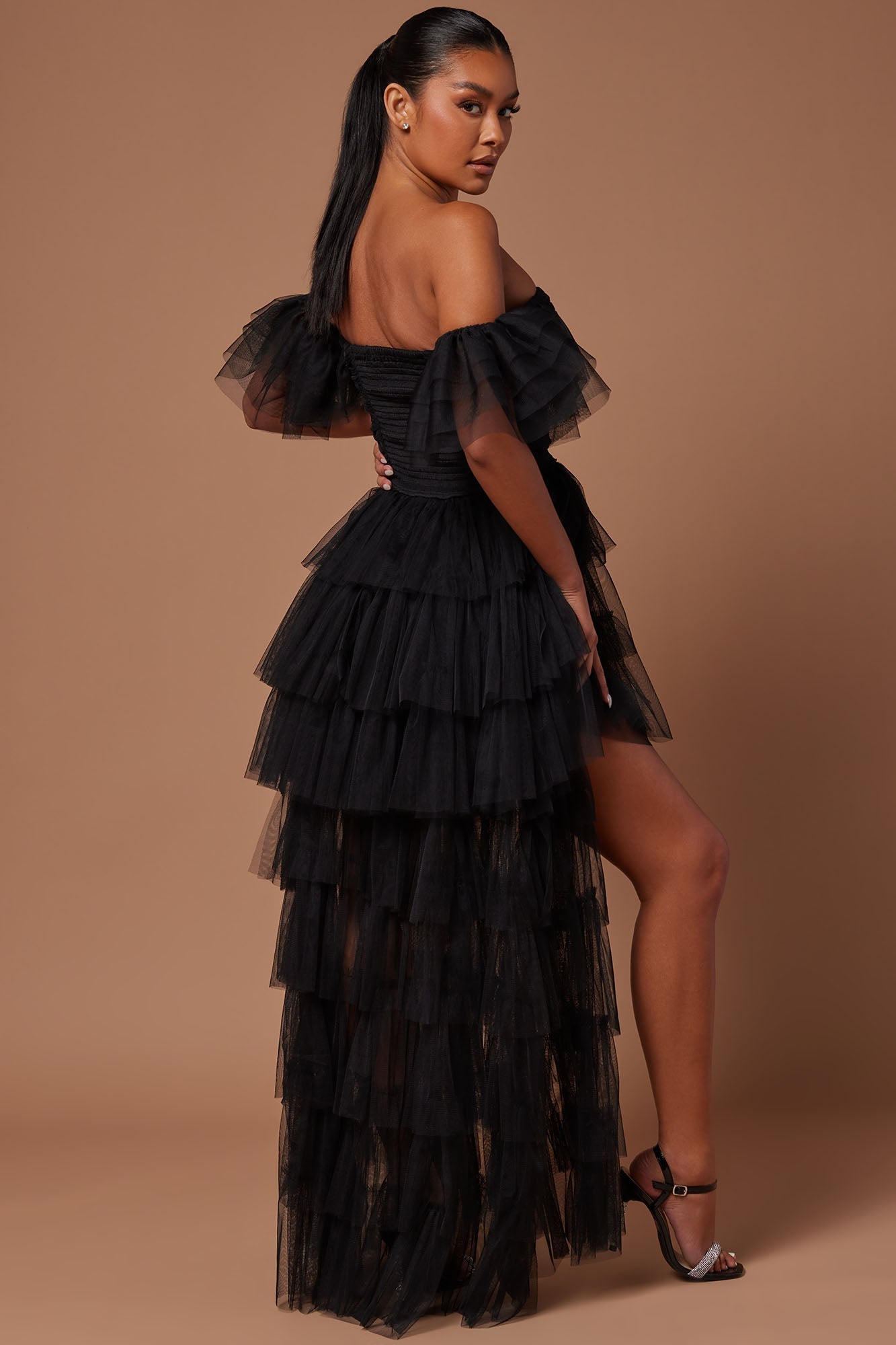 Mariah Off Shoulder Maxi - Black
