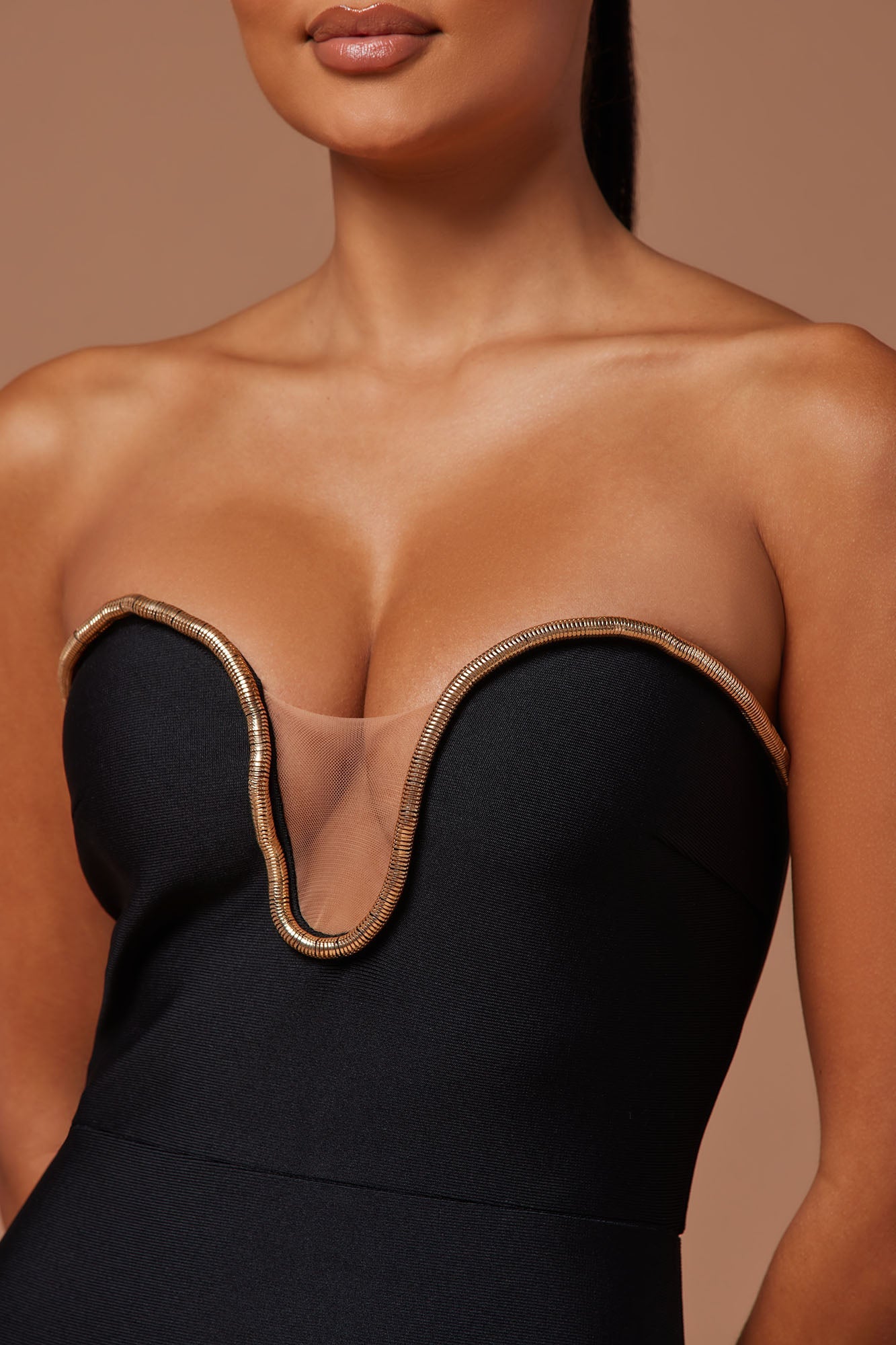 Alina Bandage Gown - Black