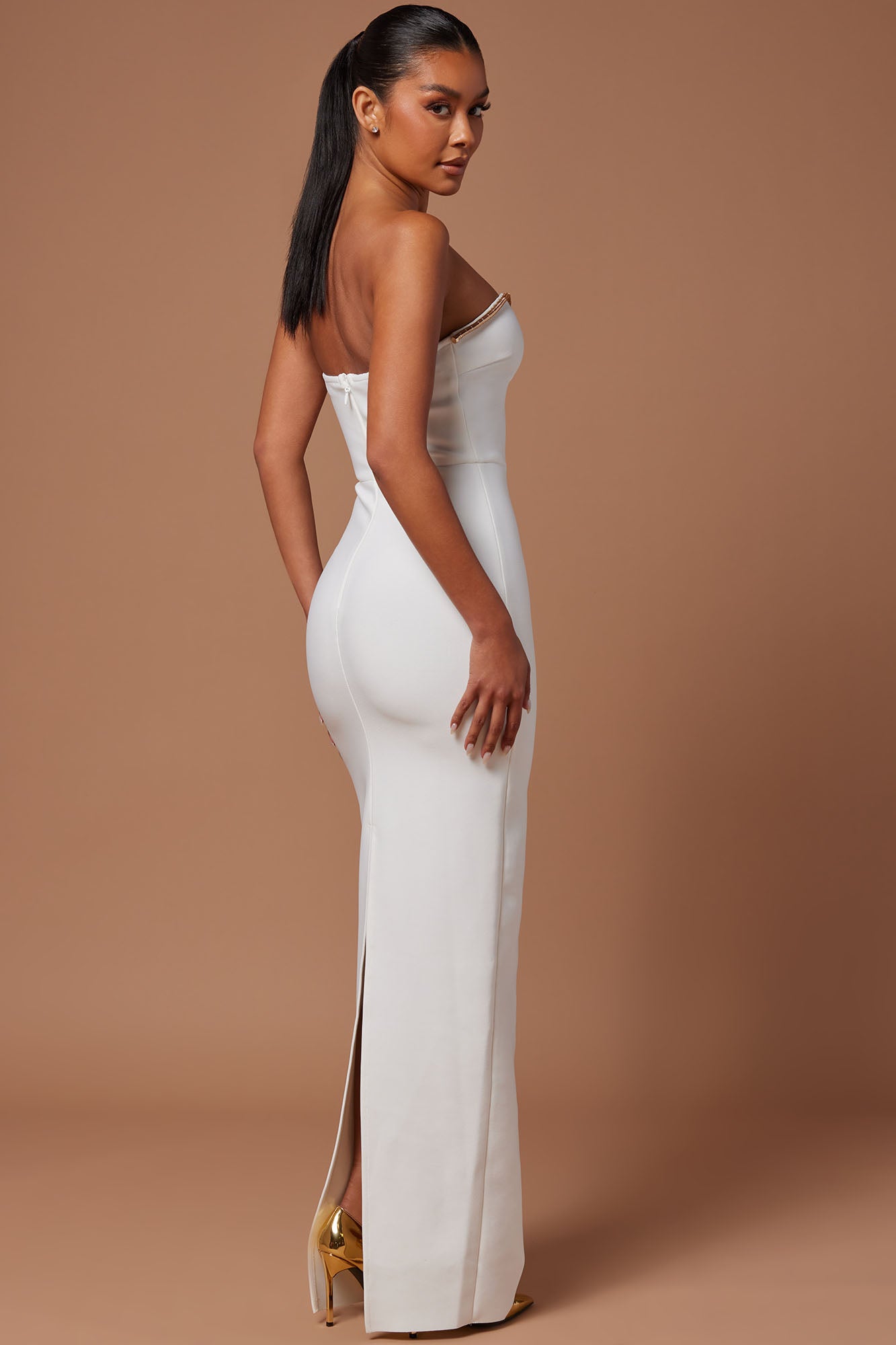 Alina Bandage Gown - White