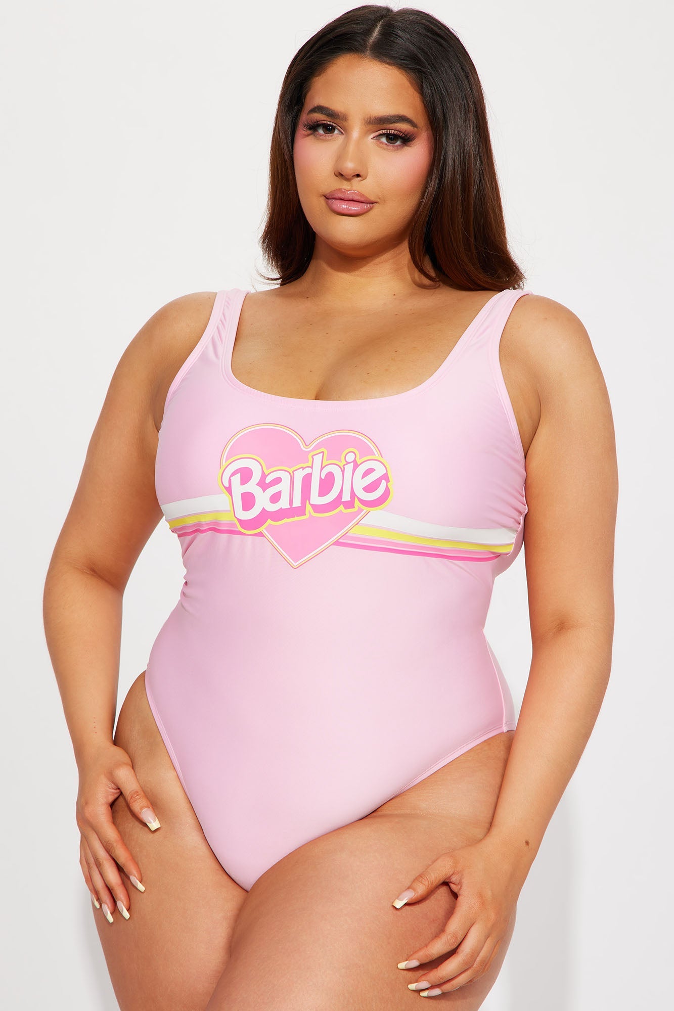 Barbie Sun And Fun 1 Piece Swimsuit - Pink