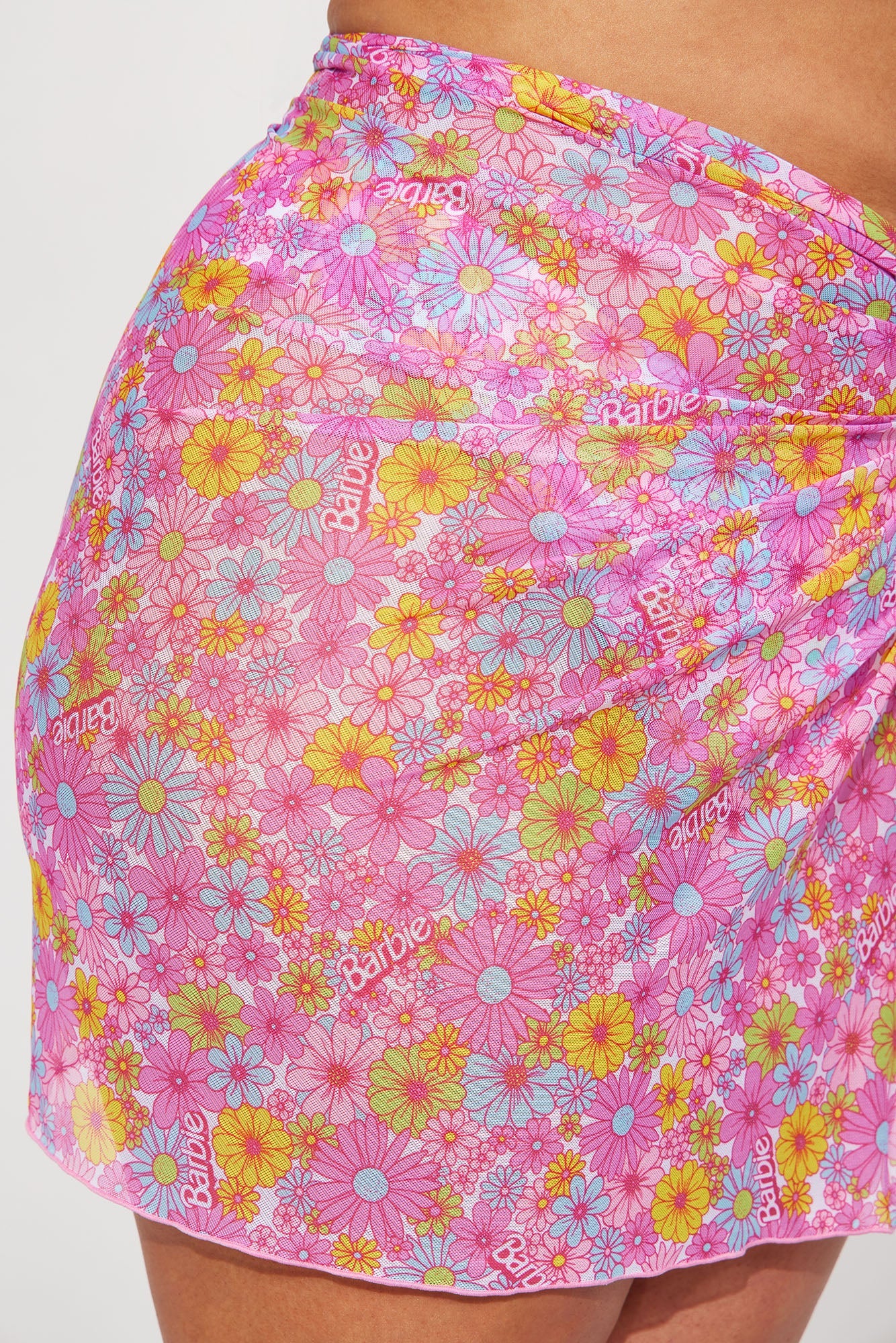 Come On Barbie Cover Up Skirt - Pink/combo