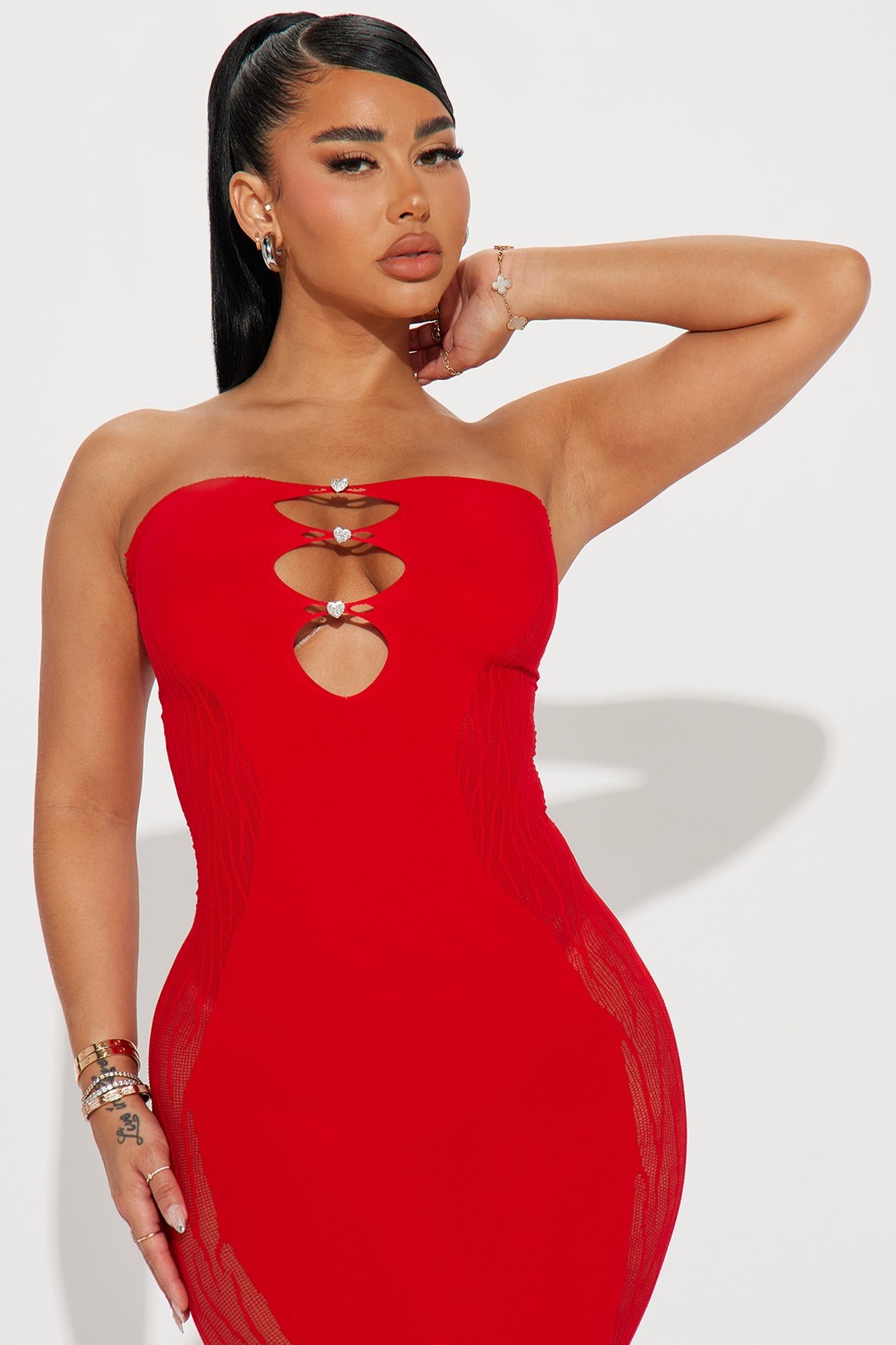 Like Woah Seamless Midi Dress - Red