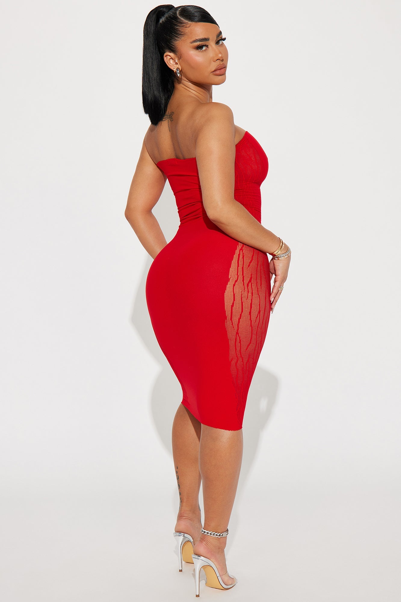 Like Woah Seamless Midi Dress - Red