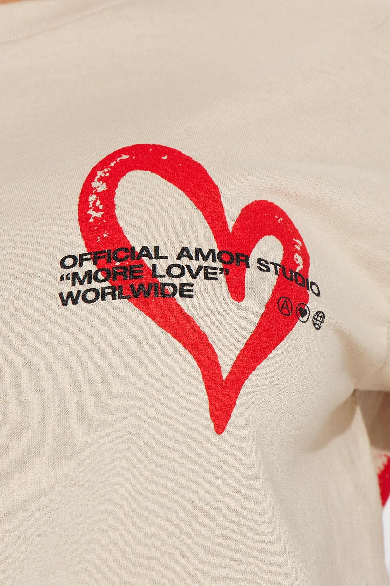 Mi Amor Graphic Tshirt - Taupe