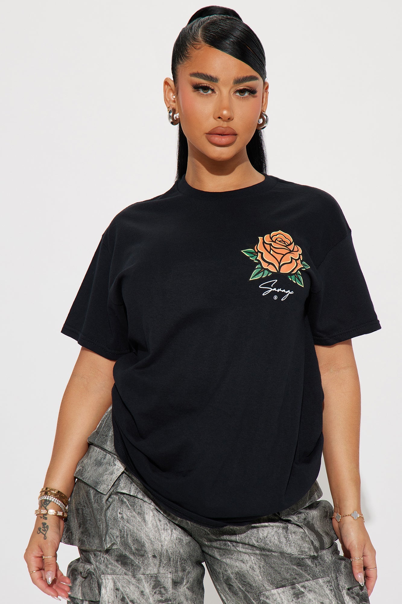 Forever Savage Graphic T-Shirt - Black