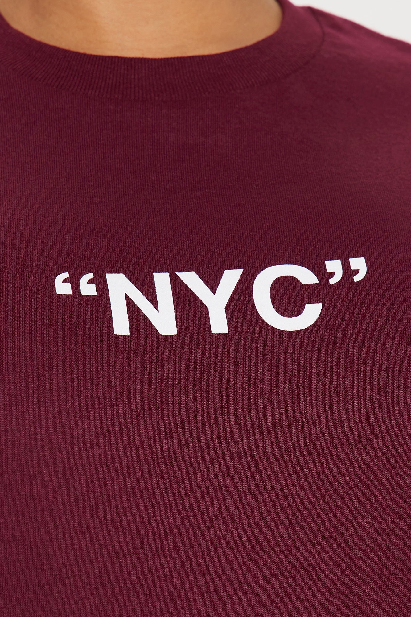Destination NYC Graphic T-Shirt - Burgundy
