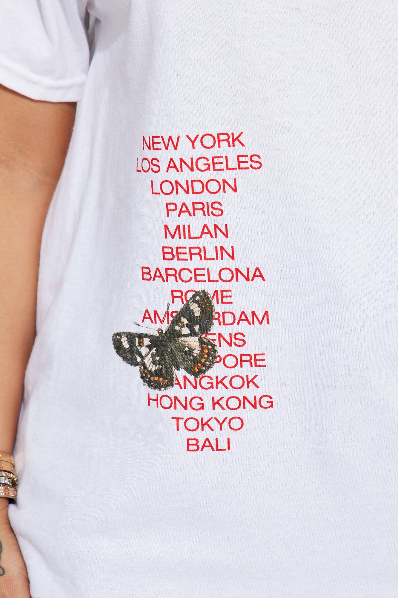 Love World Tour Graphic Tshirt - White