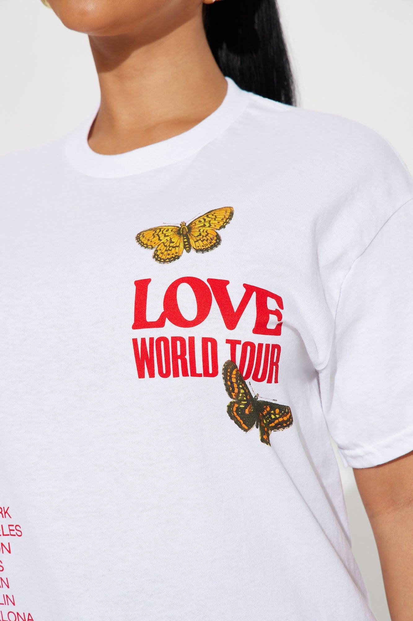 Love World Tour Graphic Tshirt - White