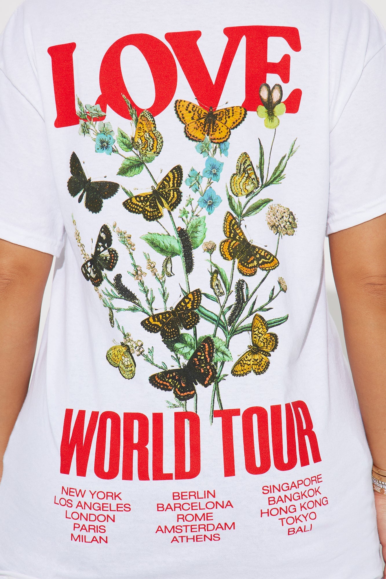 Love World Tour Graphic Tshirt - White