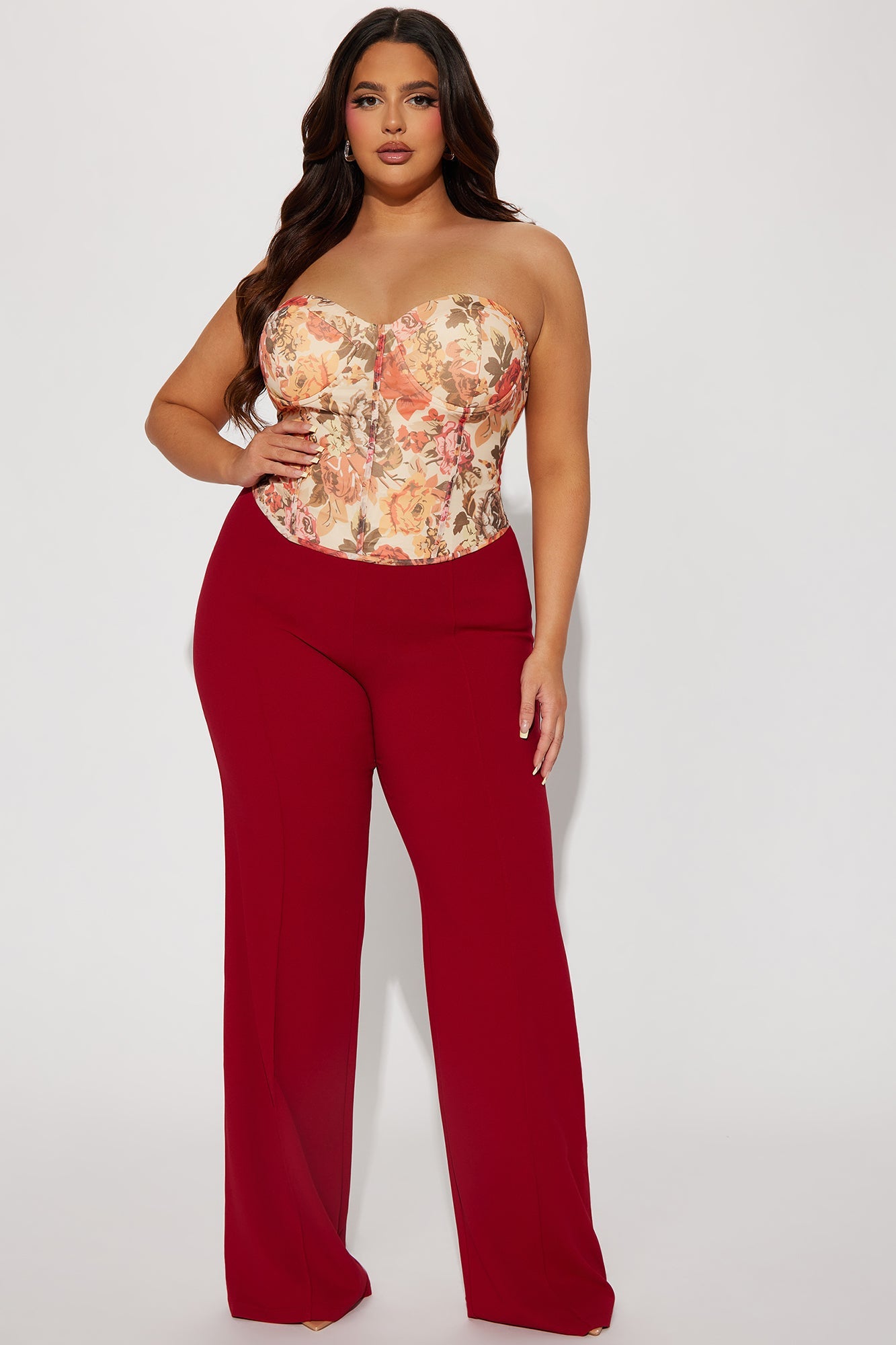 Love Language Mesh Corset Top - Taupe/combo