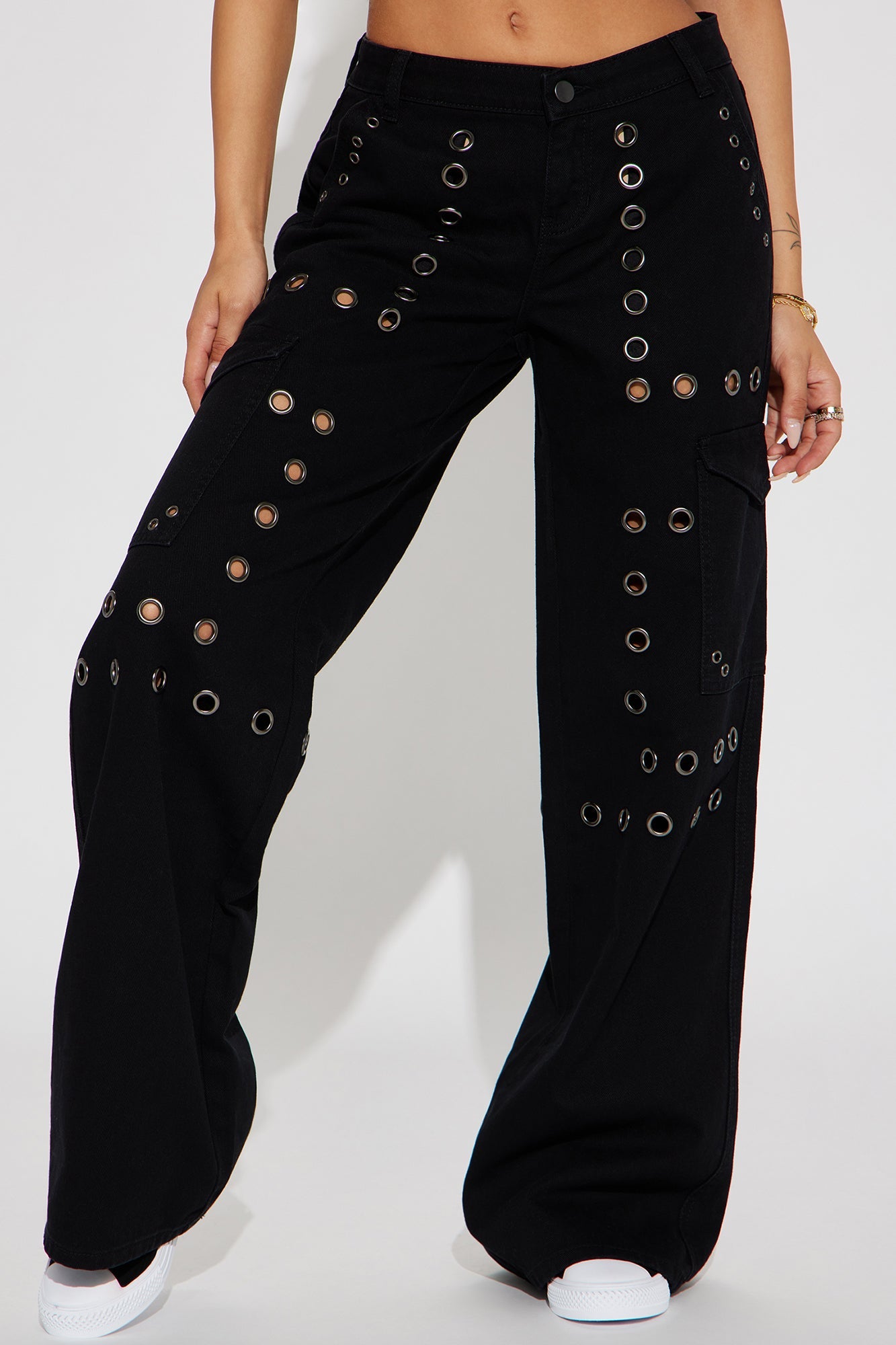 Undeniable Cargo Jeans - Black Wash