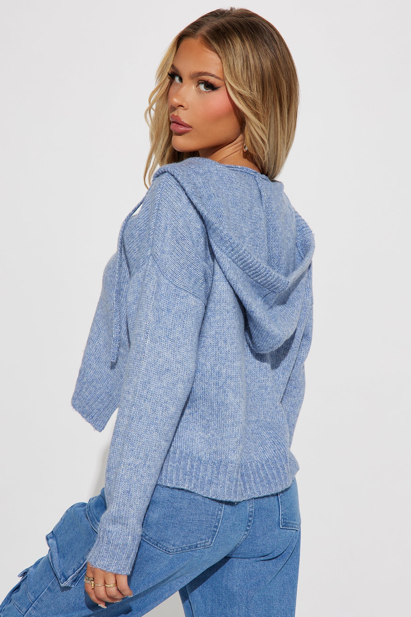 Always An Essential Hoodie - Heathered Blue