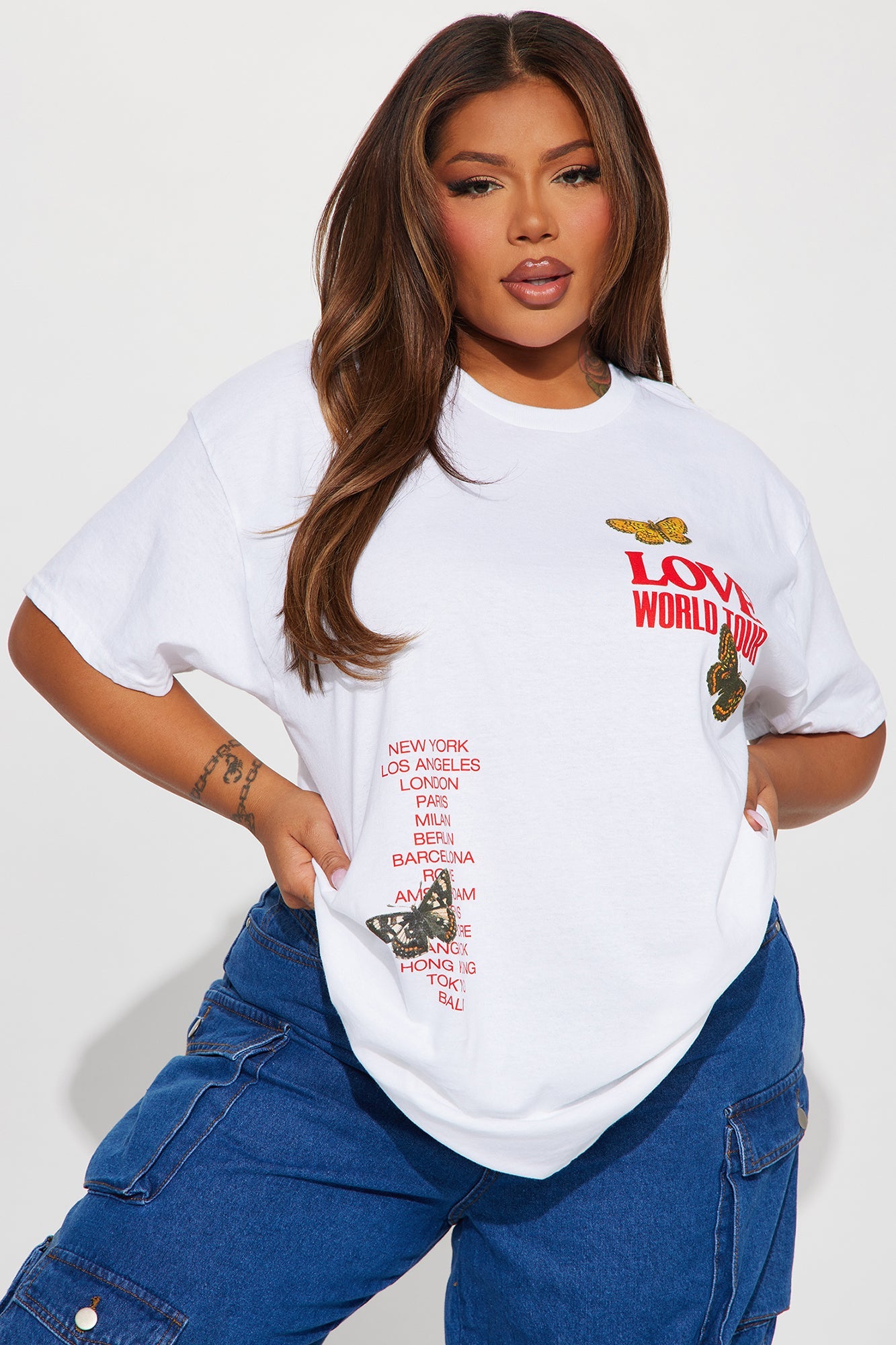 Love World Tour Graphic Tshirt - White