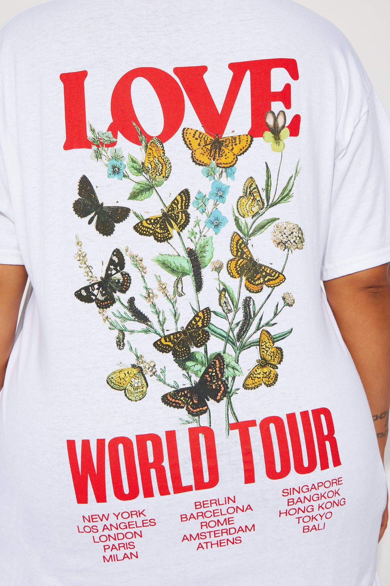 Love World Tour Graphic Tshirt - White