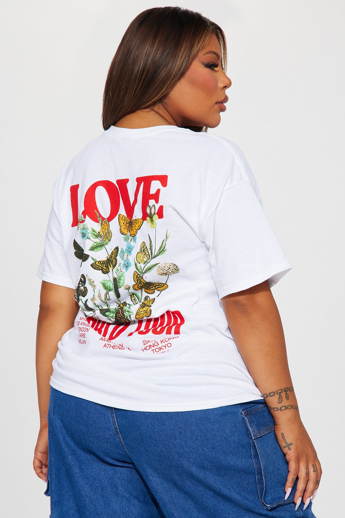 Love World Tour Graphic Tshirt - White