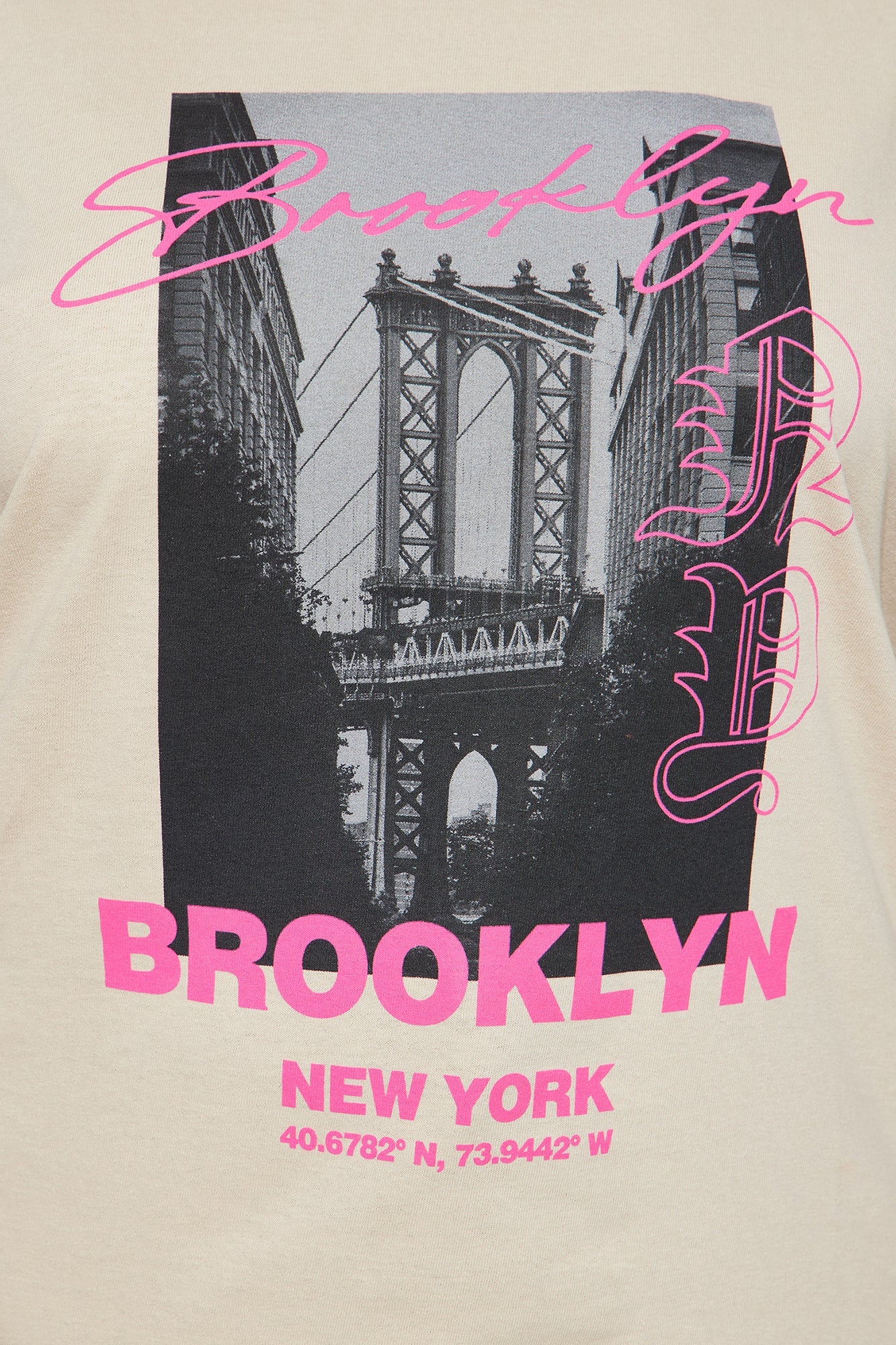 Brooklyn Baby Graphic Tee - Sand