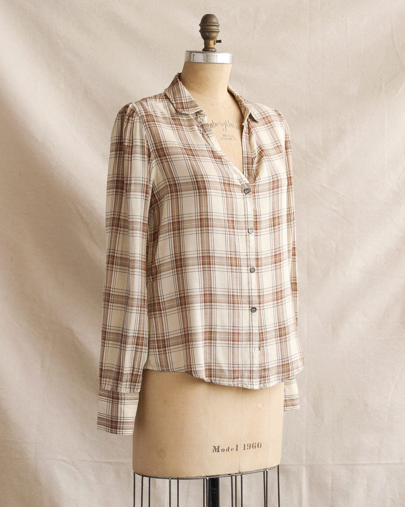 Found and Foraged Plaid Top