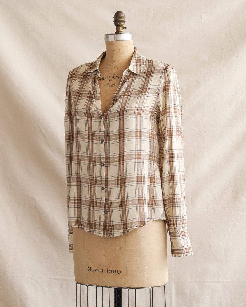 Found and Foraged Plaid Top