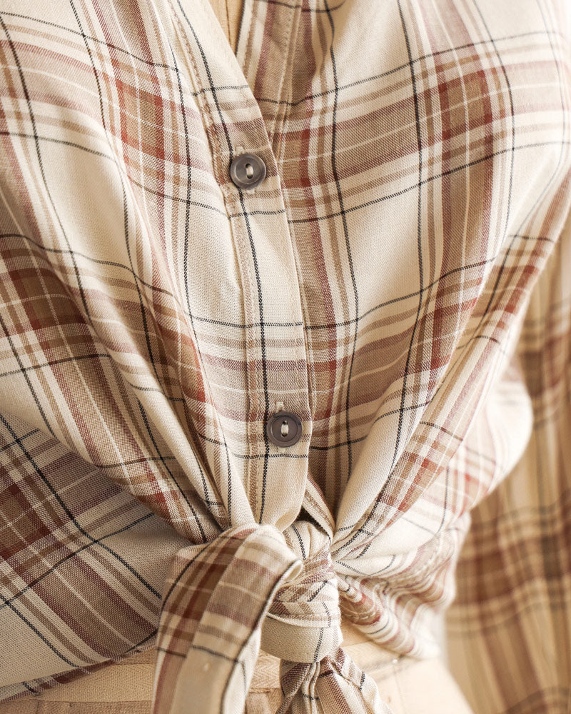 Found and Foraged Plaid Top