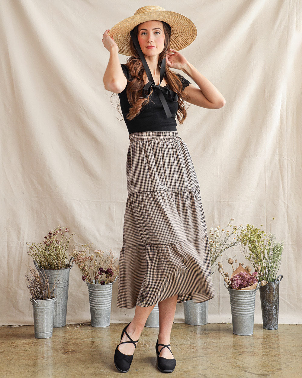 Verity Gingham Skirt