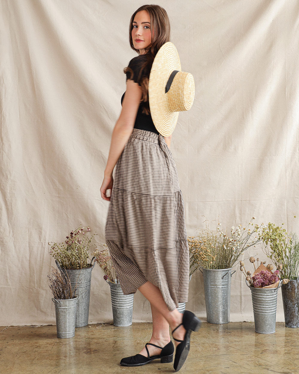 Verity Gingham Skirt