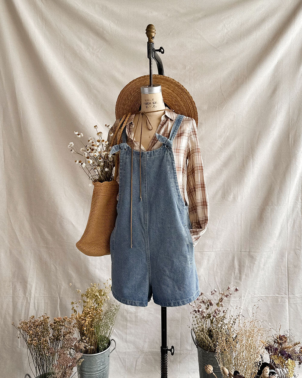 Home Grown Denim Shortalls