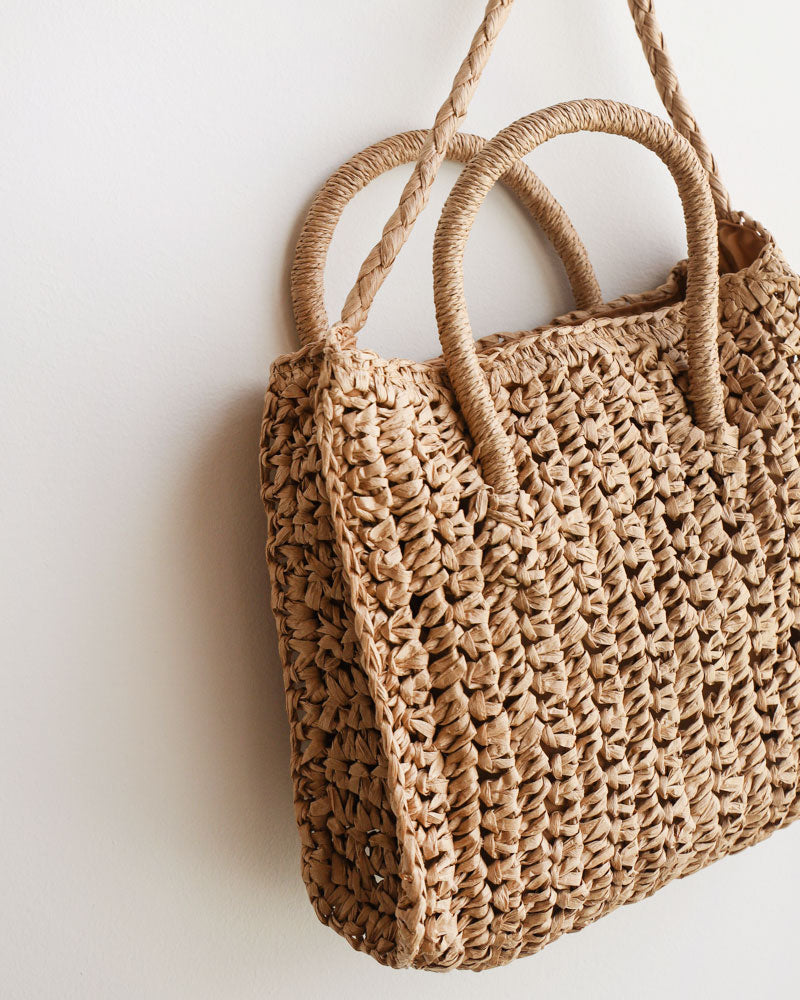 Ramona Square Straw Bag