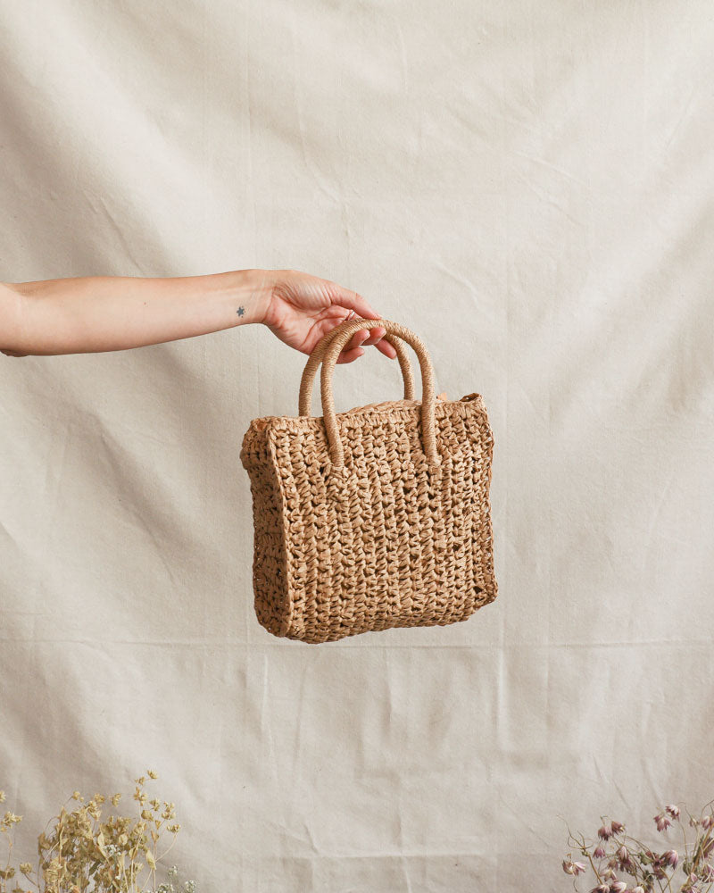 Ramona Square Straw Bag