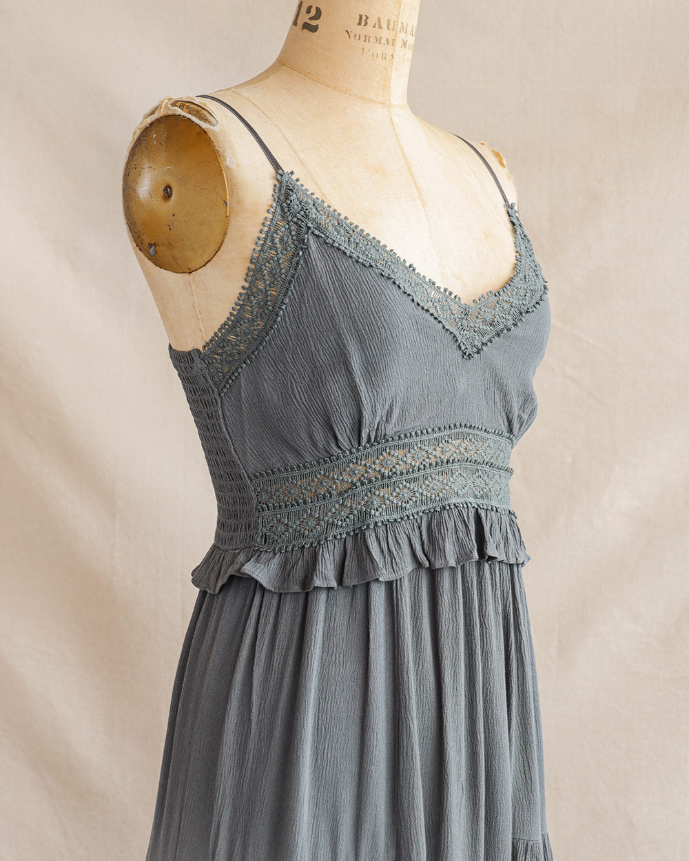 Gathered Seamoss Dress