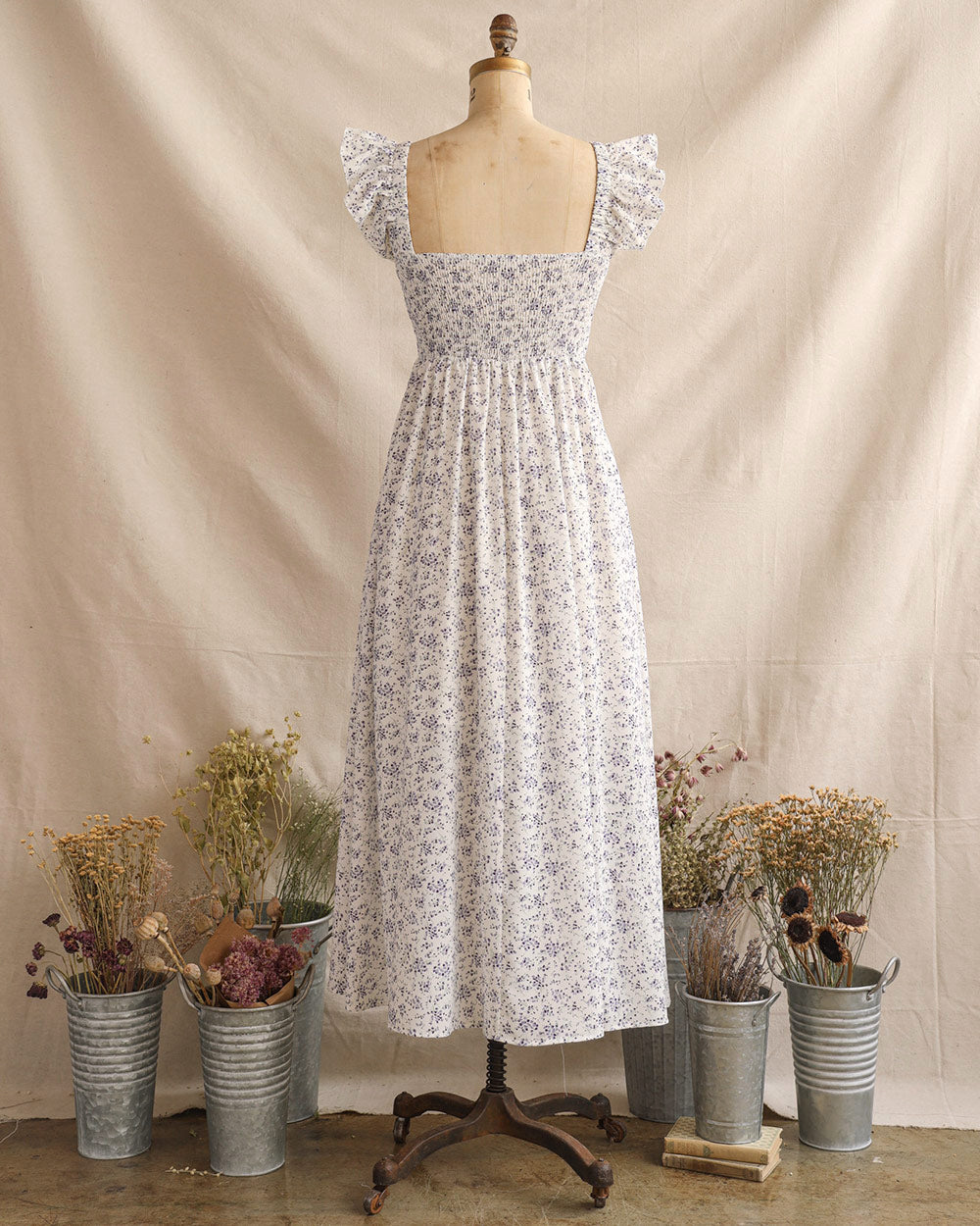 Fields of Grape Hyacinth Dress
