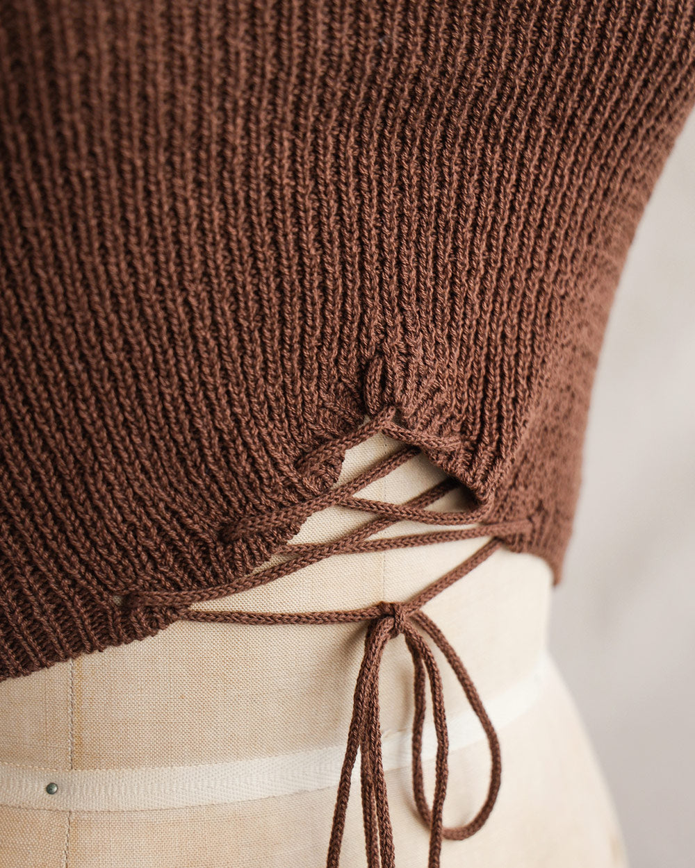 Moon Cycles Halter Top - Brown