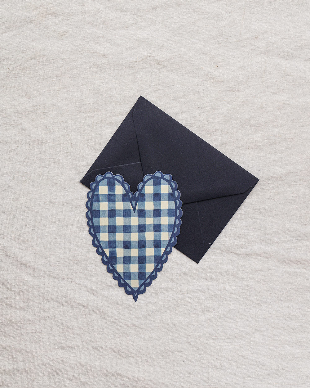 Blue Heart Mini Card