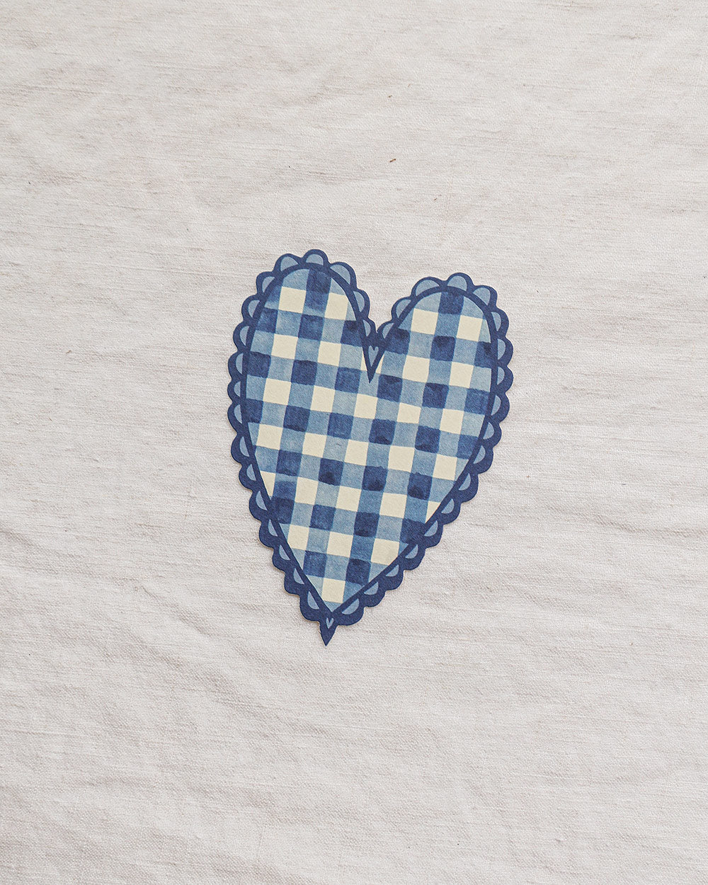 Blue Heart Mini Card