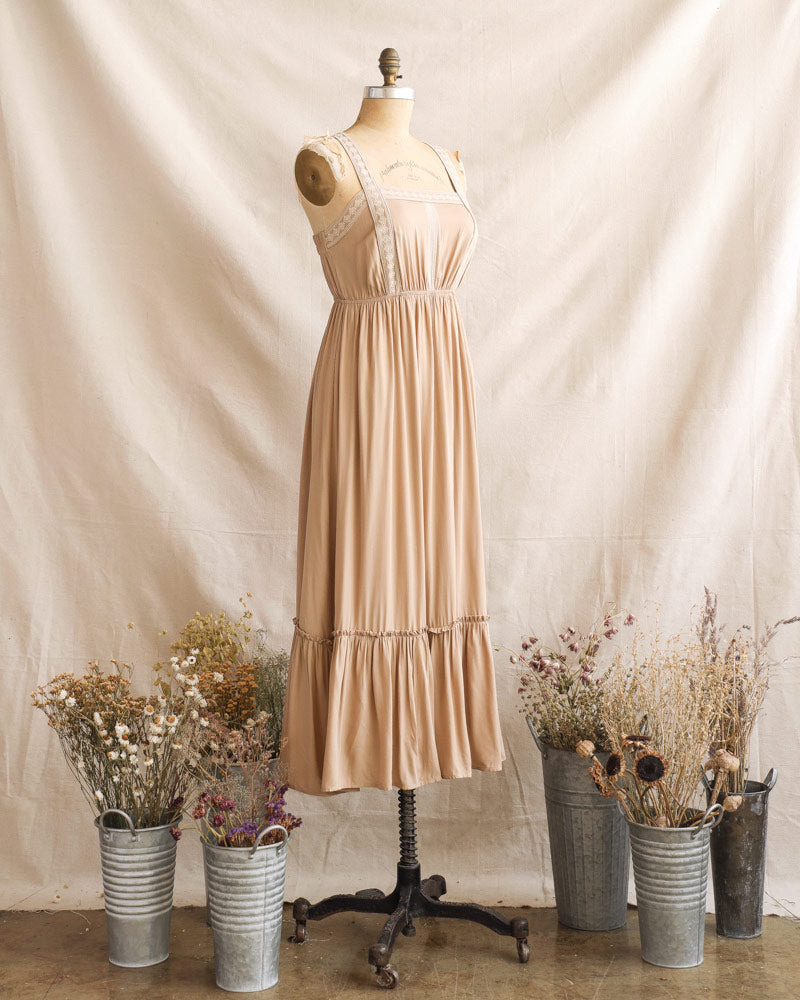 Dried Grasses Peasant Dress