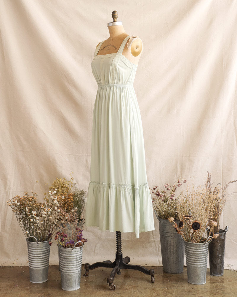 Fresh Grasses Peasant Dress