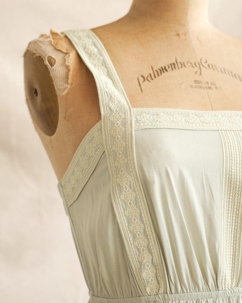 Fresh Grasses Peasant Dress