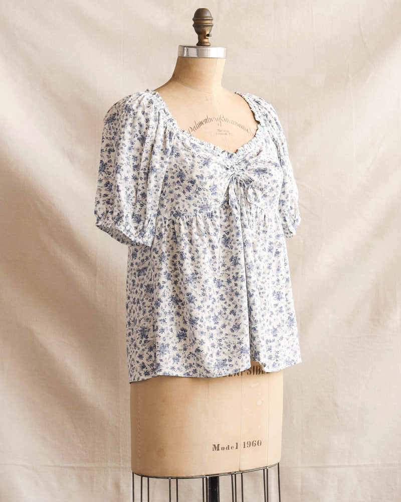 Sweet Blue Borage Top