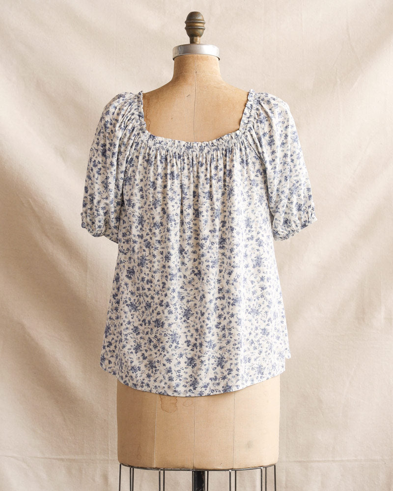 Sweet Blue Borage Top