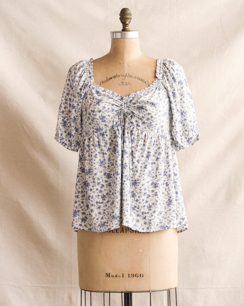 Sweet Blue Borage Top