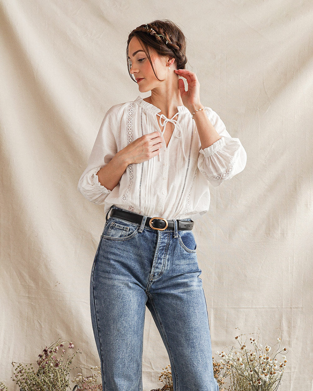 Idalia Peasant Top