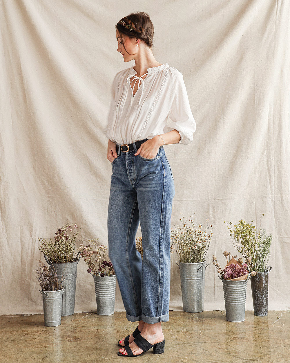 Idalia Peasant Top
