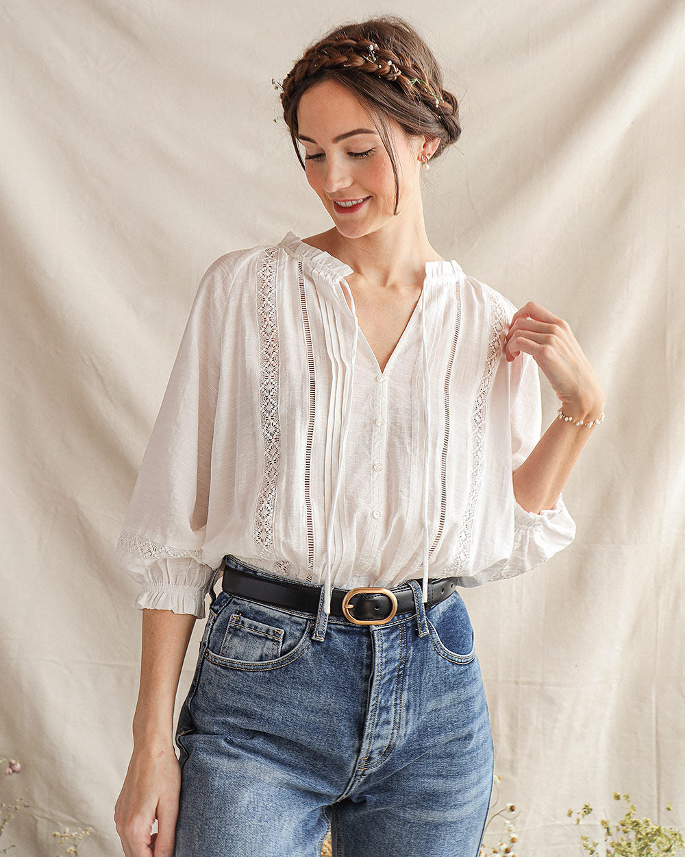 Idalia Peasant Top