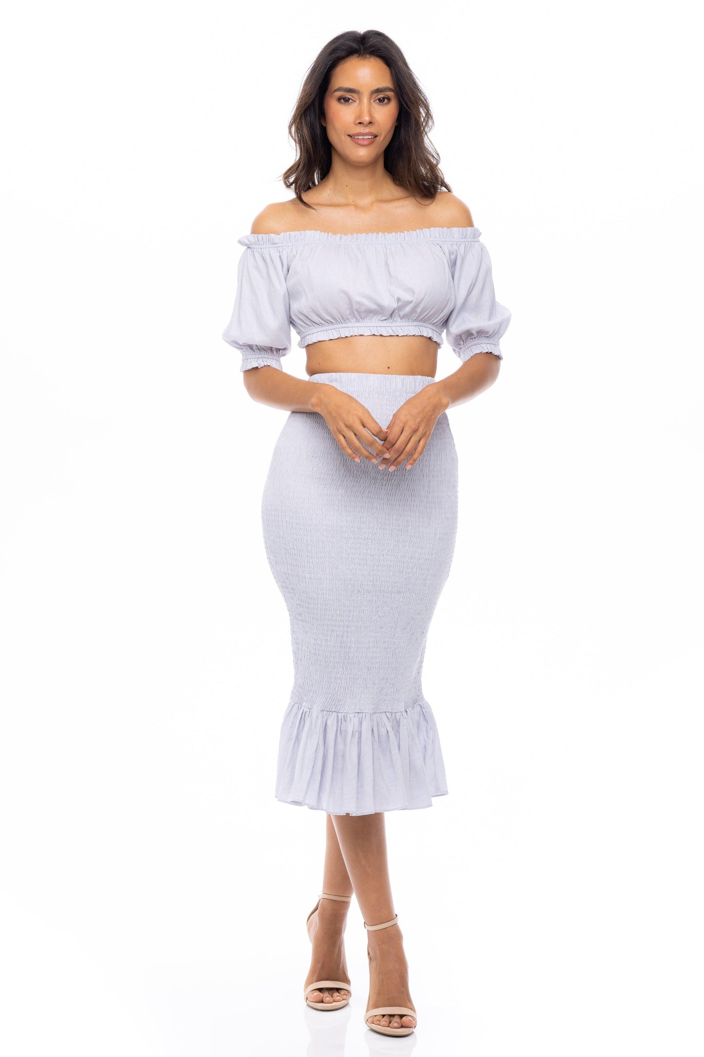 Blair Skirt Dusty Blue