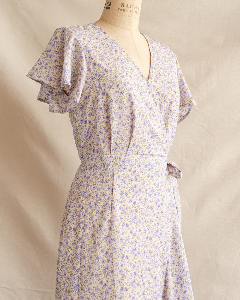 Falling Petals Wrap Dress