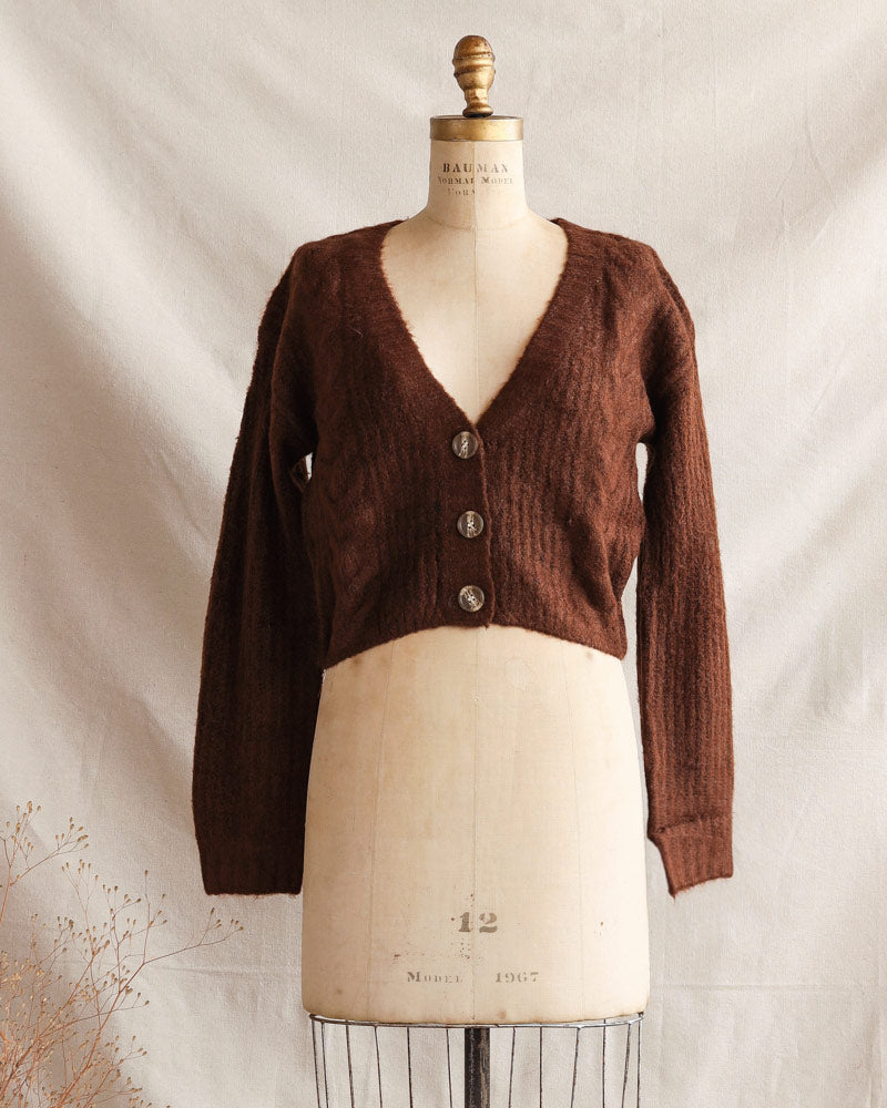 Teddy Cableknit Cardigan