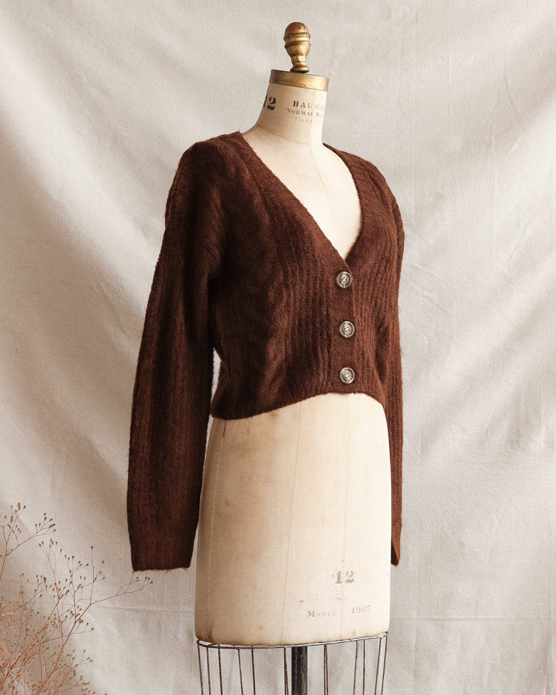 Teddy Cableknit Cardigan