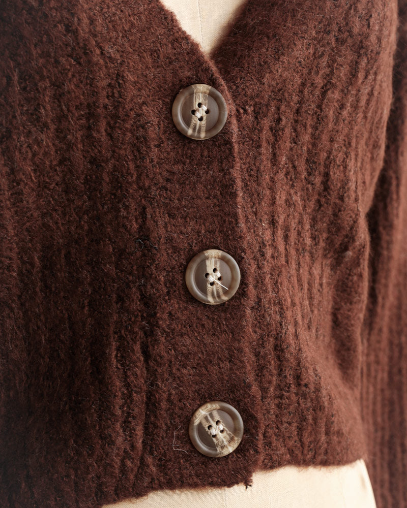Teddy Cableknit Cardigan