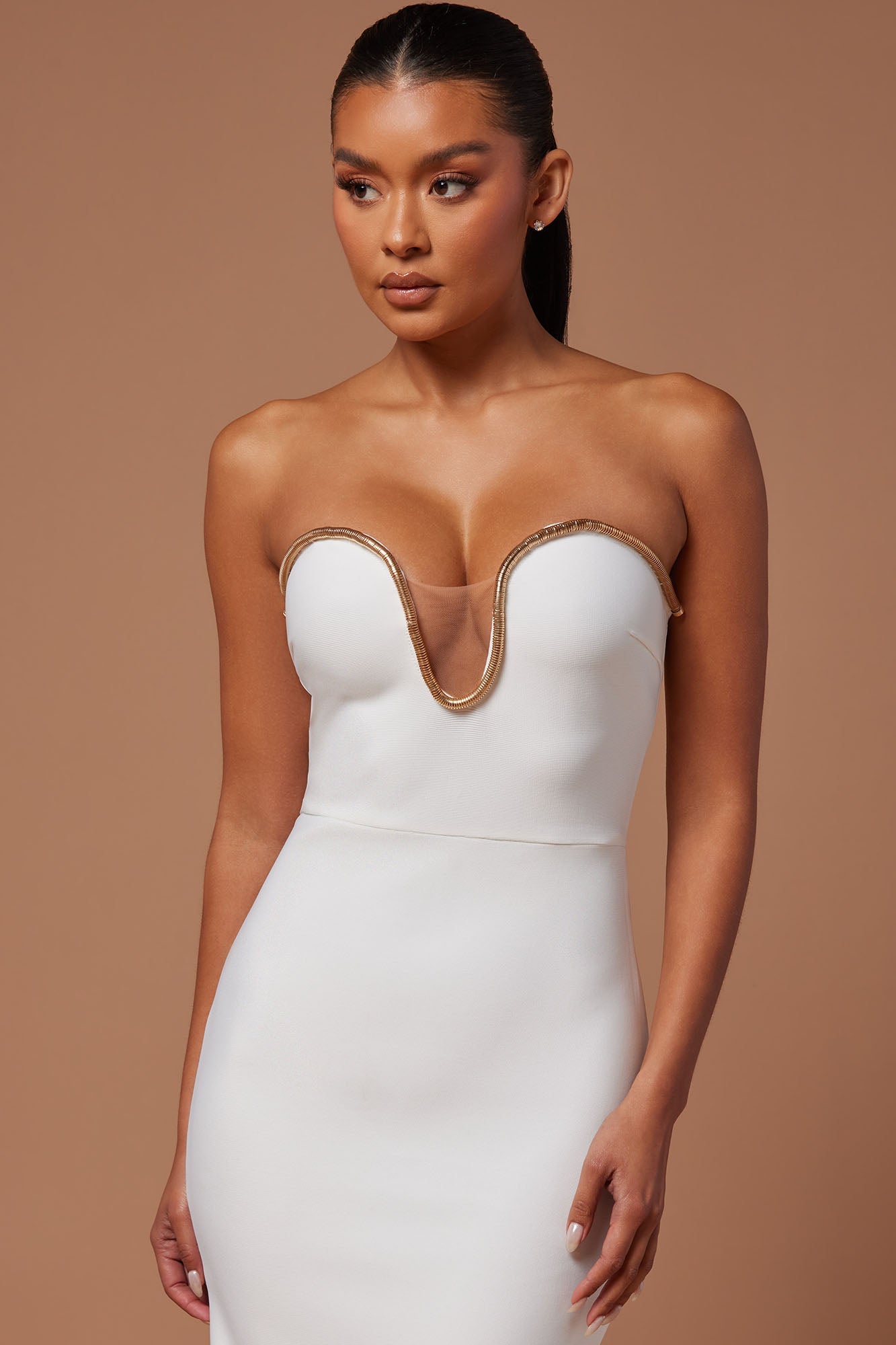 Alina Bandage Gown - White