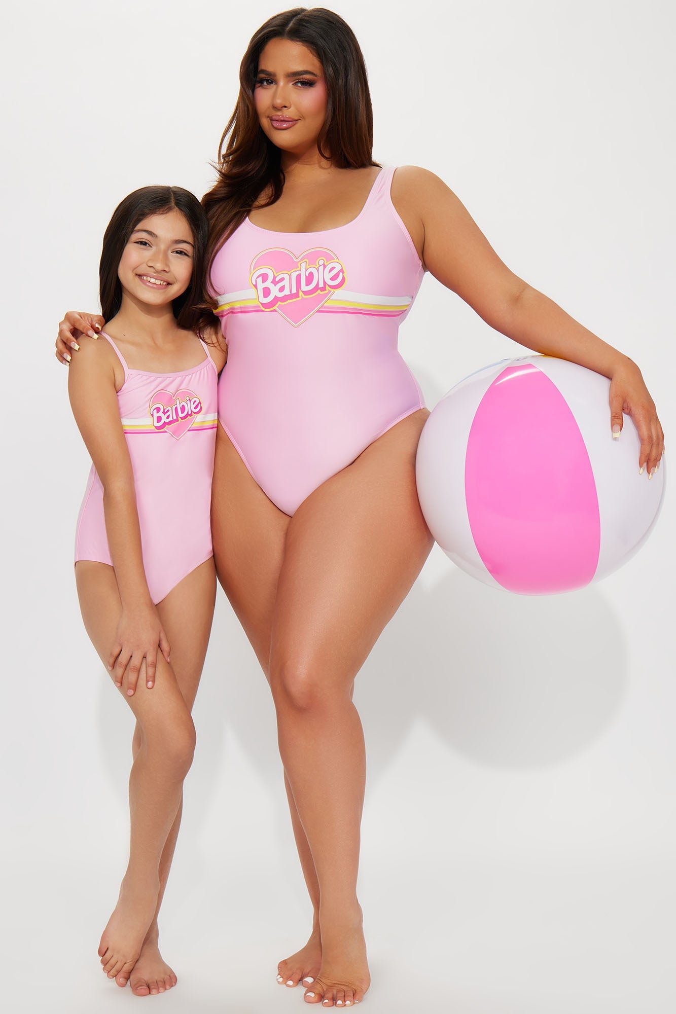Barbie Sun And Fun 1 Piece Swimsuit - Pink